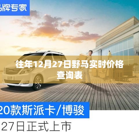 野马实时价格查询表（往年12月27日）