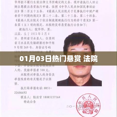 法院最新悬赏公告，一探究竟！