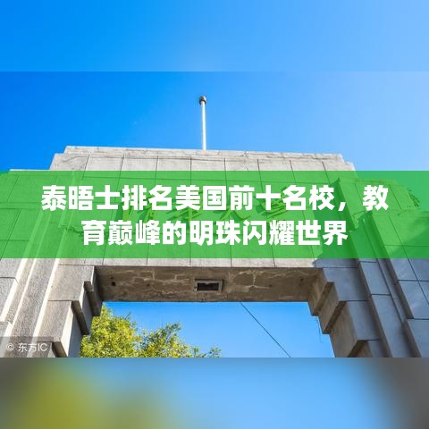 泰晤士排名美国前十名校，教育巅峰的明珠闪耀世界