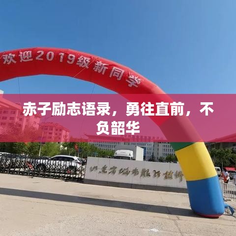 赤子励志语录，勇往直前，不负韶华