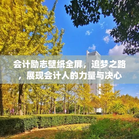 会计励志壁纸全屏，追梦之路，展现会计人的力量与决心