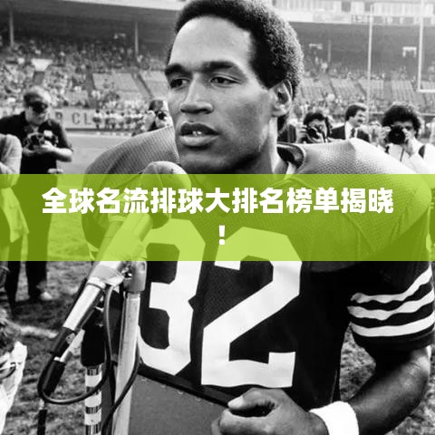 全球名流排球大排名榜单揭晓！