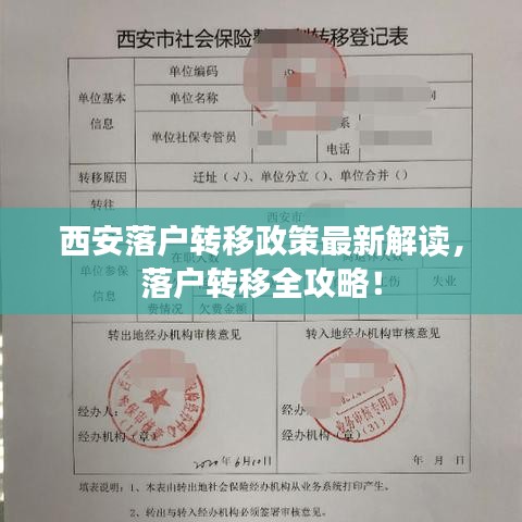 西安落户转移政策最新解读，落户转移全攻略！