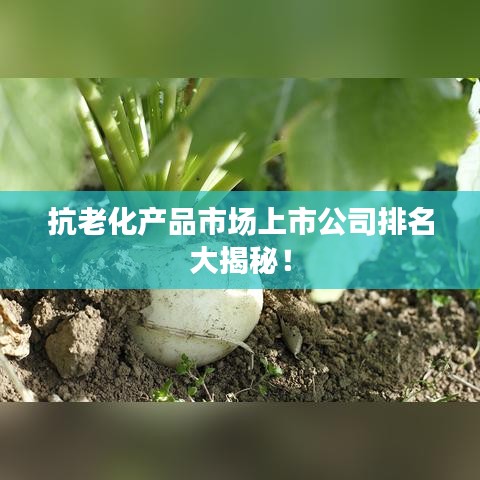 抗老化产品市场上市公司排名大揭秘！