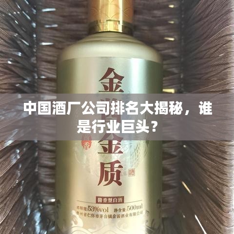 中国酒厂公司排名大揭秘，谁是行业巨头？